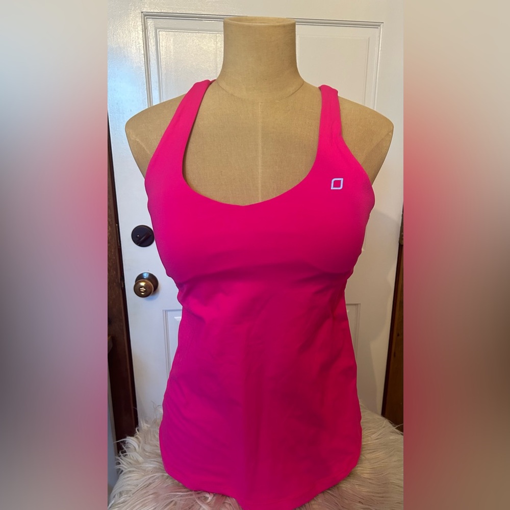 Lorna Jane Hot Pink Racerback Tank Top